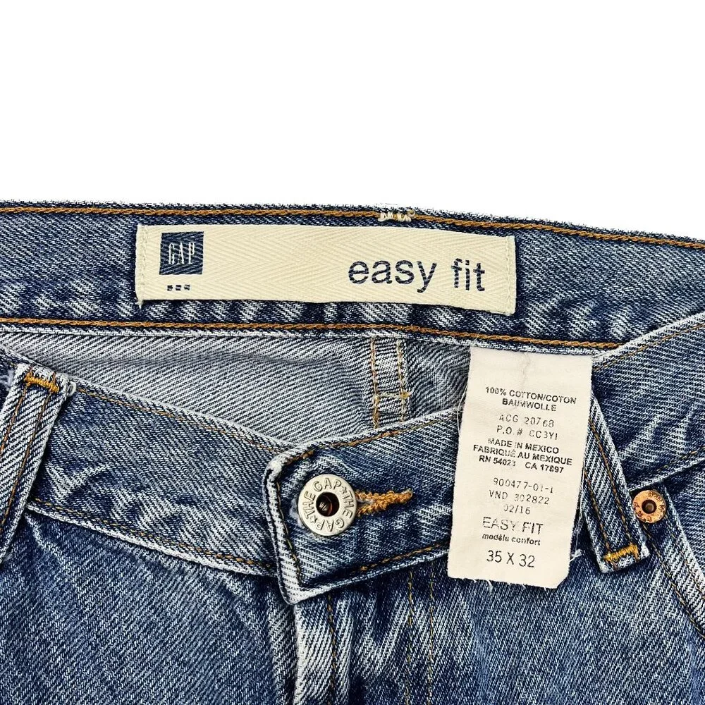 Gap Vintage Easy Fit Jeans Mens 35 x 32